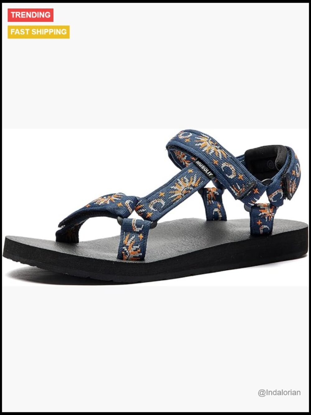 Quick-Drying Polyester Sport Sandals with Arch Support for Walking Hiking - Picture 1 of 7